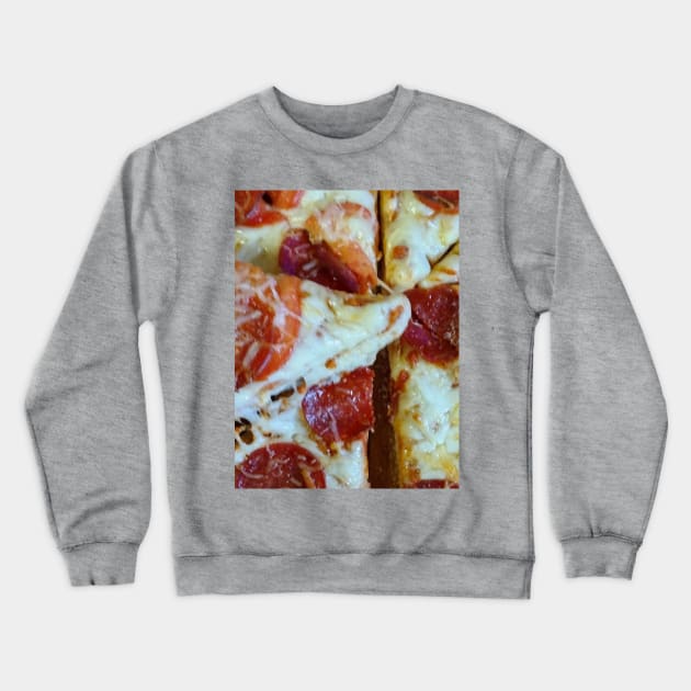 pepperoni pizza Crewneck Sweatshirt by robrush47